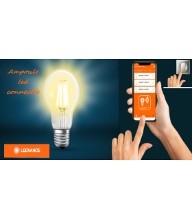 Lampe LED Connectée bluetooth LEDVANCE Smart BT 6W 806lm Google Assistant et Amazon Alexa