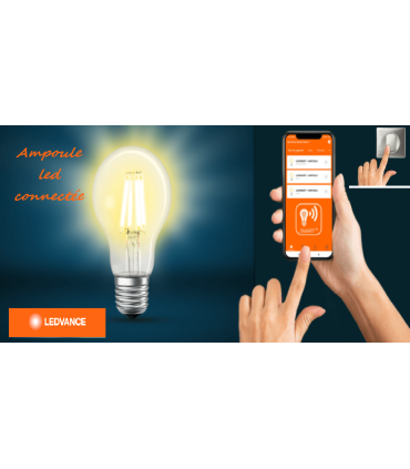 Lampe LED Connectée bluetooth LEDVANCE Smart BT 6W 806lm Google Assistant et Amazon Alexa