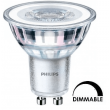 Ampoule PHILIPS Corepro LEDspot 3w substitut 35w 230 lumen blanc chaud 2700K dimmable GU10