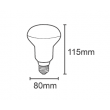 Luxtek LED R80 10W E27 4000K CW 120° 230V  820lm 