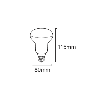 Luxtek LED R80 10W E27 4000K CW 120° 230V  820lm 