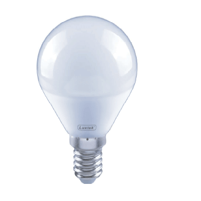 Ampoule LED Luxtek Sphérique P45 4W substitut 25W 315lumens Blanc froid  4000K E14