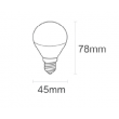 Luxtek A45 GOTA LED 4W SMD E14 4000K CW 230V 315lm