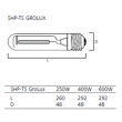 Sylvania SHP-TS 250W GROLUX E40 Claire SLV