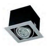 Encastré modulaire LED XF001F IP23 12V MR16 culot GU5.3