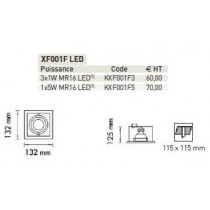 XF001F LED IP23 12V  MR16 LED dowlight