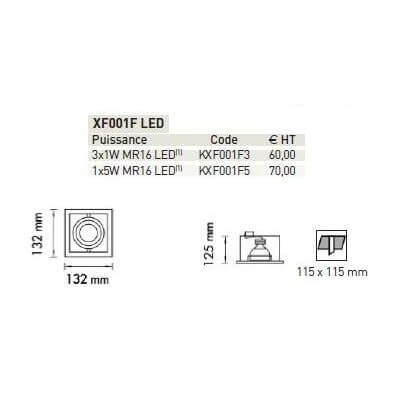XF001F LED IP23 12V  MR16 LED dowlight