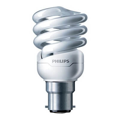 Philips Tornado T2 12W WW B22 220/240V 1PF