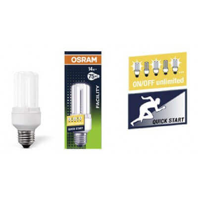 OSRAM DULUX EL Facility E27 14w minuterie