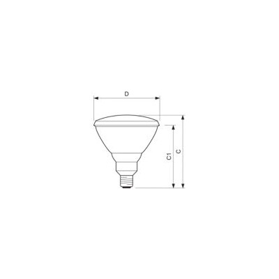 PHILIPS PAR38 VERT 80W E27 230V GR 