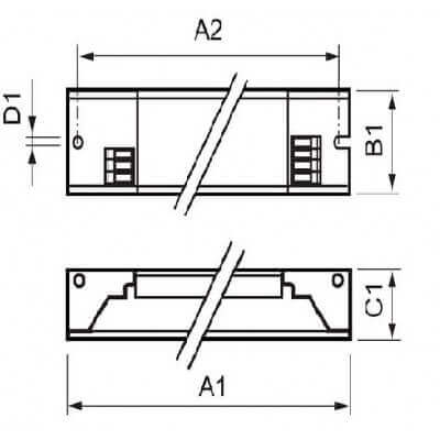 Ballast Philips HF-P 158 TL-D III 220-240V 50/60Hz IDC