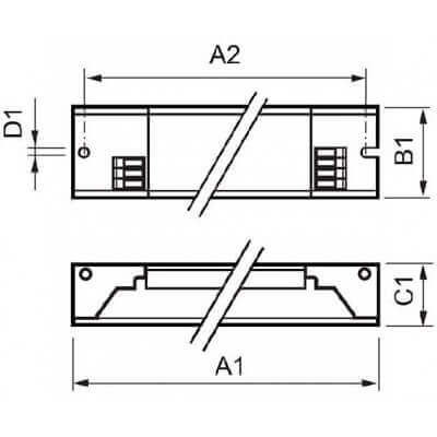 Ballast Philips HF-P 136 TL-D III 220-240V 50/60Hz IDC