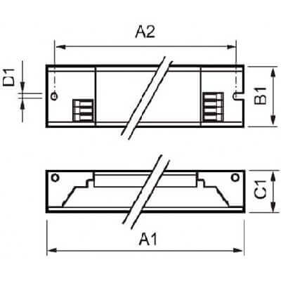 Ballast Philips HF-P 249 TL5 HO III 220-240V 50/60Hz IDC