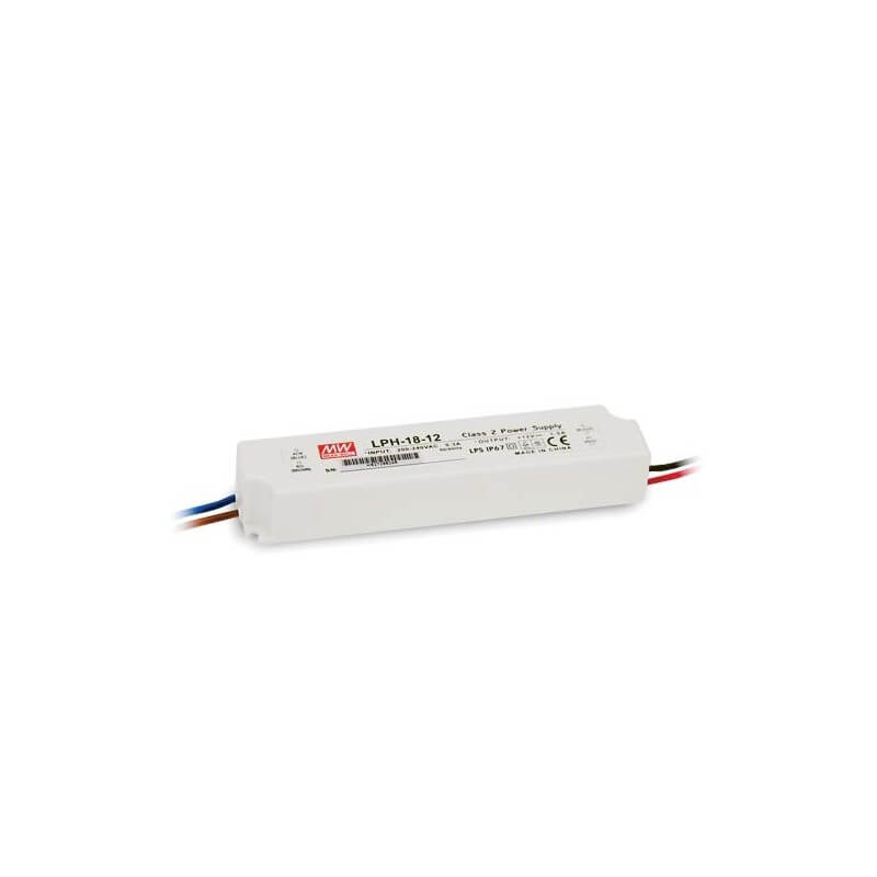 Alimentation Mean Well 1,5A 18W 12V IP67 Alimentation Mean Well 1,5A 18W 12V IP67