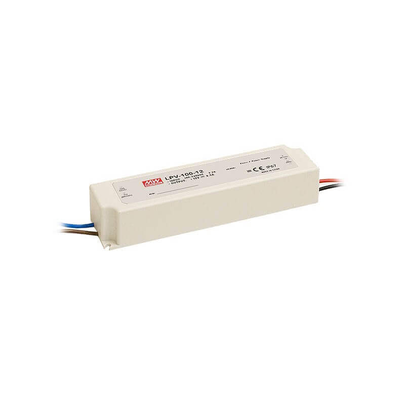Alimentation Mean Well 8,5A 102W 12V IP67 LPV 100-12 Alimentation Mean Well 8,5A 102W 12V IP67 LPV 100-12