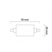Ampoule PHILIPS CorePro LEDlinear ND 7W substitut 60W 950lumen Blanc chaud 3000K 78mm R7s