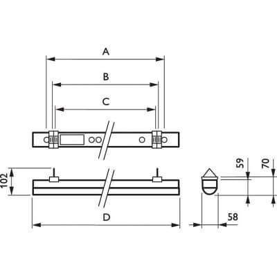 PHILIPS Coreline Batten BN120C LED38S / 830 PSU L1200