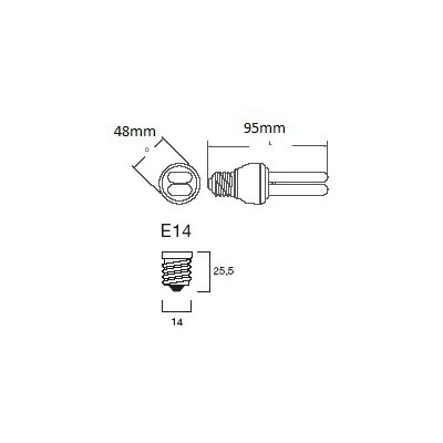 Sylvania Mini-Lynx Fast start E14 11w allumage instantané