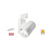 Spot led sur Rail blanc naturel 4500K en finition blanche