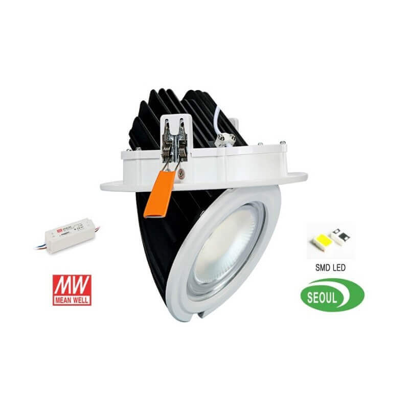 Lumary spot led interieur encastrable spot encastrable led extra plat 5W 500LM 3000K-6500K,spot encastrable blanc orientable RGBWW,Compatible Alexa,led salle de bain encastrable,Salon,Cuisine,2 pcs