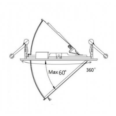 Plafonnier encastrable LED 40W orientable 