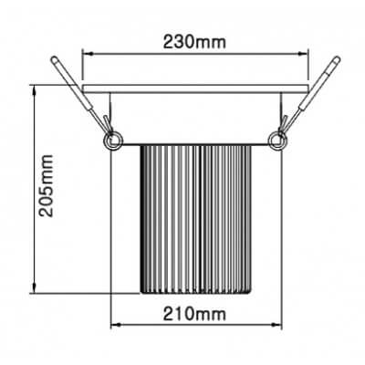 Plafonnier encastrable LED 55W Blanc naturel 