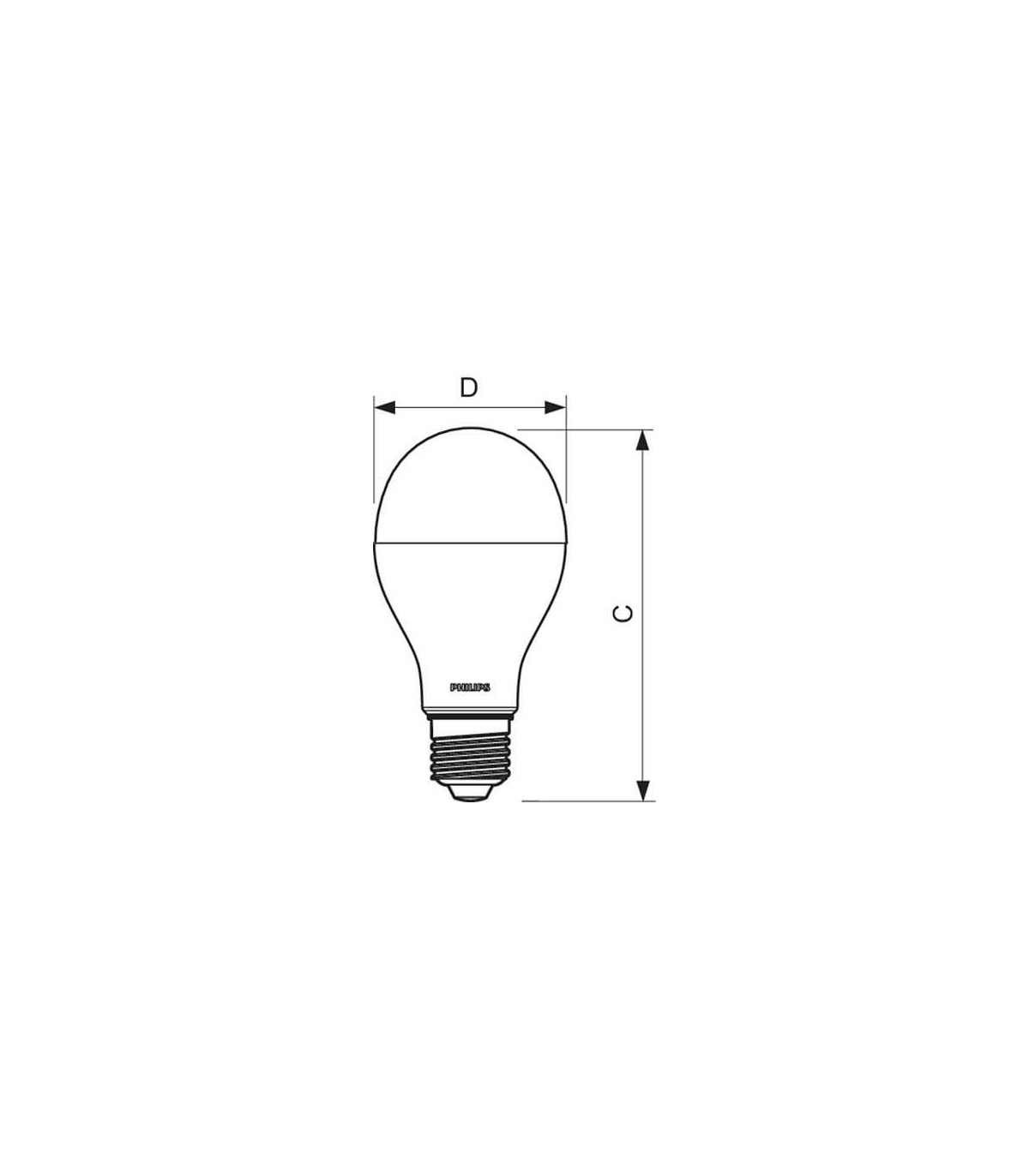 Spectrum - Ampoule LED E-27 - LED GLS 12W - Angle 220° - 4000K