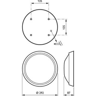 Philips GONDOLA  FWG211 1xPL-C/4P26W HF WH