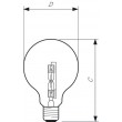 Philips Halogen Classic 42W E27 230V G95 
