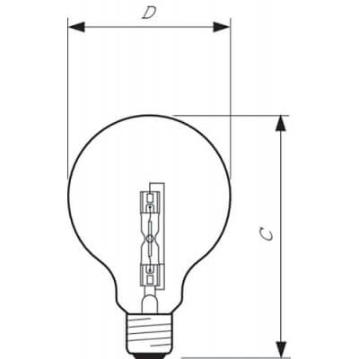 Philips Halogen Classic 42W E27 230V G95 