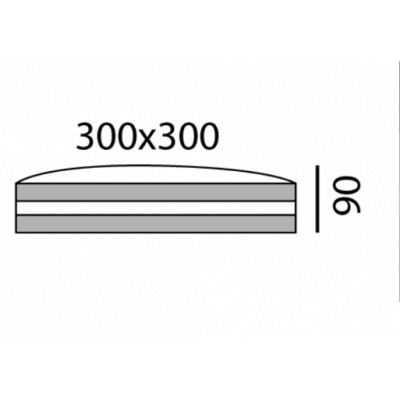 Hublot carrée opale TC-DEL G24q-3 2x26W