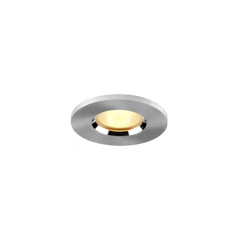 Spot encastrable rond fixe en aluminium poli pour lampes GU10 et Gu5.3 Spot encastrable rond fixe en aluminium poli pour lampes GU10 et Gu5.3