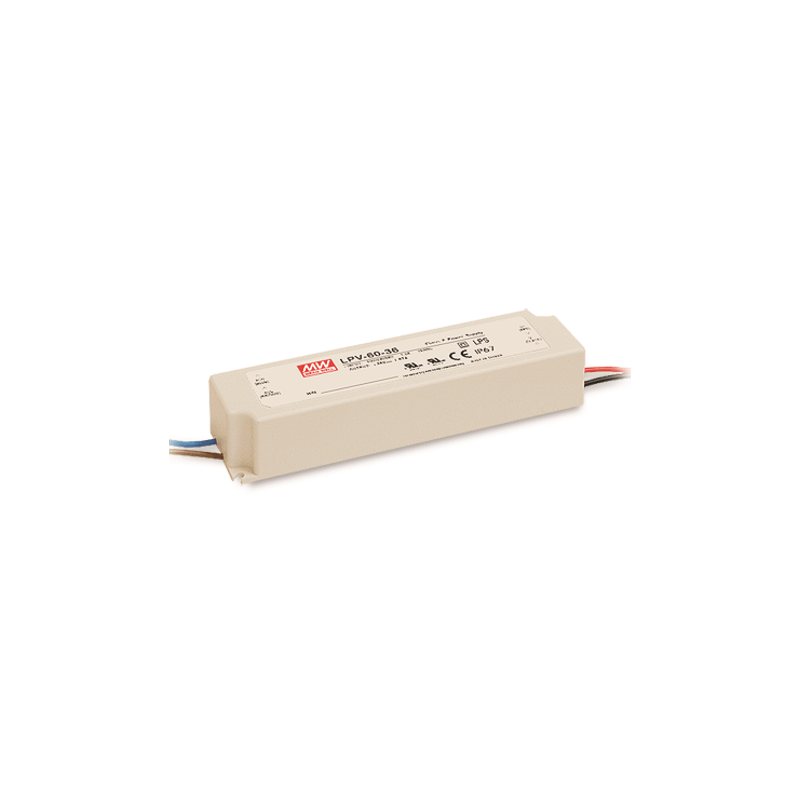 Alimentation Mean Well 60W 24V IP67 LPV-60-24 Alimentation Mean Well 60W 24V IP67 LPV-60-24