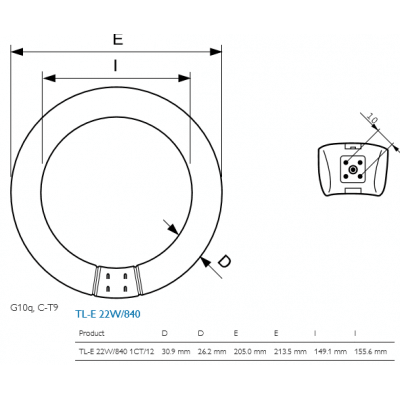 Philips TL-E 22W 840 1CT 