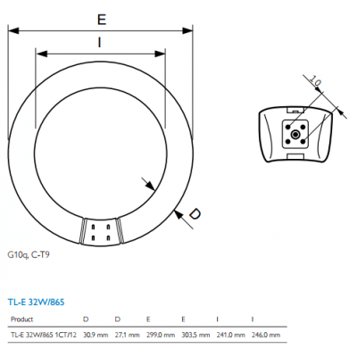Philips MASTER TL-E Circular Super 80 32W/865 1CT
