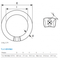 Philips MASTER TL-E Circulaire Super 80 40W/865 1CT