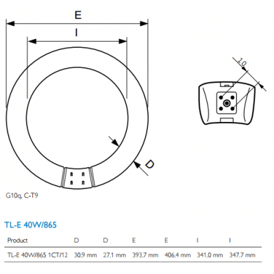 Philips MASTER TL-E Circulaire Super 80 40W/865 1CT
