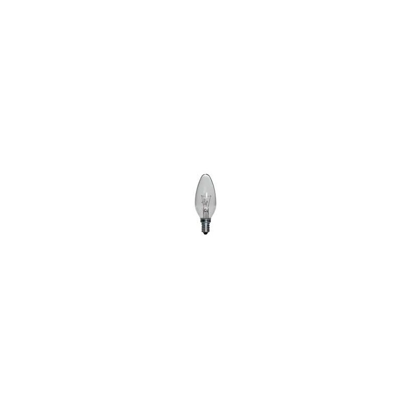 Ampoule incandescent flamme E14 25w claire Ampoule incandescent flamme E14 25w claire