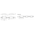 Chaine de 100 modules BLEU IP68 CRYSTAL SELECT P550-SEL TRIDONIC