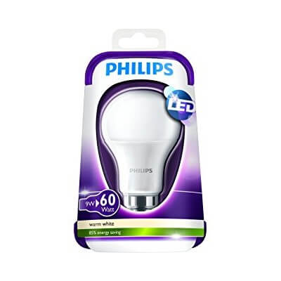 Philips LED 6W- 40W B22 BLANC CHAUD 230V A60M ND