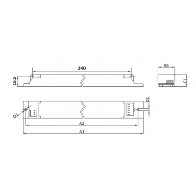Philips  Driver LED Xitanium 36w 0.12-0.14A 115V 230V