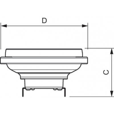 G53 Master LEDspot LV AR111 11W Blanc chaud 3000k