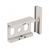 Clip de fixation blanc plafond pour rail 3 allumages