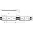 Chaine de 15 modules 3 points Led RGB Tribonic