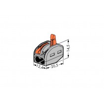 10 Bornes de connexions automatique 2 entrées Fil Souple Rigide Wago réf 221-412