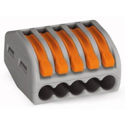 40 WAGO 5 entrée fils souples et rigides 222-415