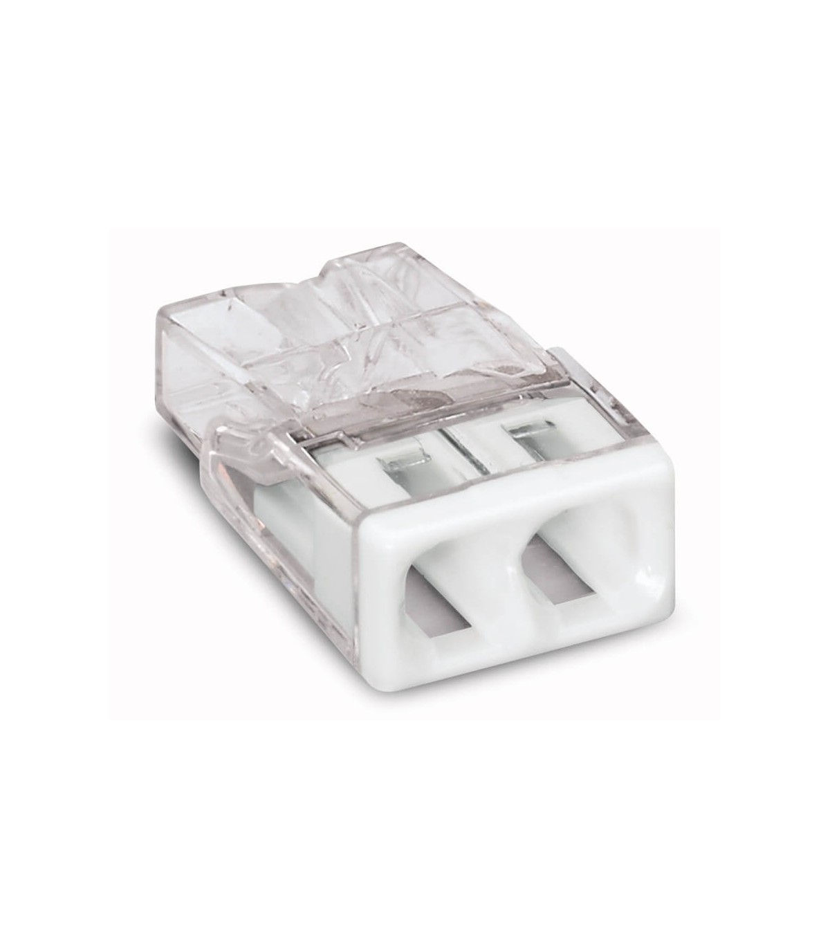 Borne WAGO 2273-202 compact 2 x0.5 Ã 2,5mmÂ² transparent/blanc
