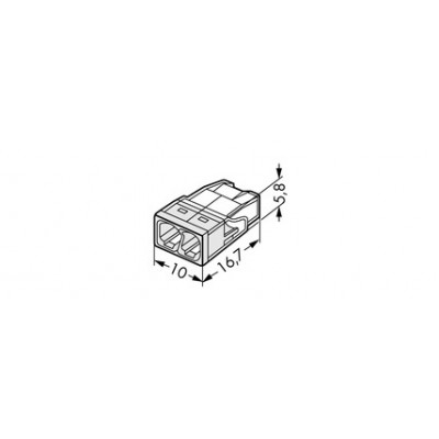 100 WAGO 2273-202 ultra-compact 2x0.5-2.5mm²