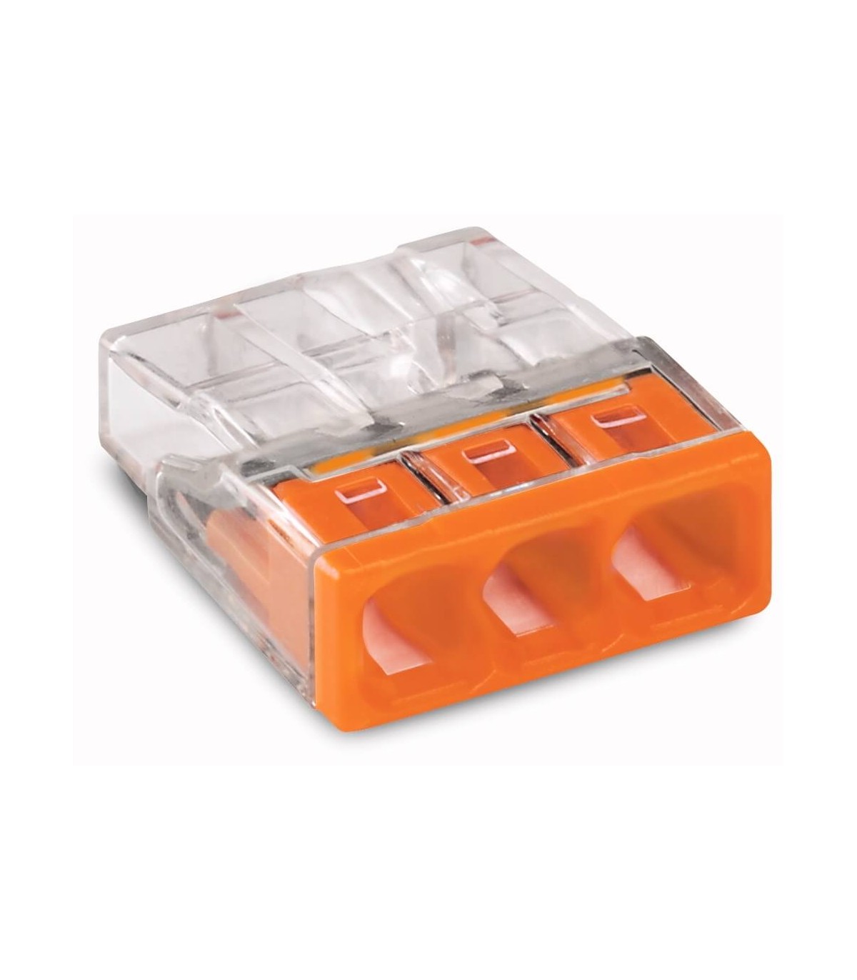 Bornes de connexions rapides automatique, transparent, 0.5-2.5mm²