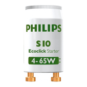 Starter S10 Philips 4-65w pour tube fluorescent de forme T8